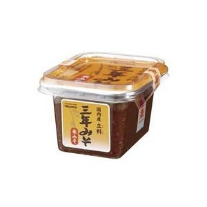 送料無料　国内産立科三年みそ(米)　300g　x2セット　オーサワジャパン