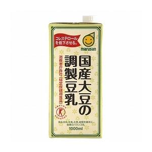 創健社　マルサンアイ　国産大豆の調製豆乳　1000ml　x6個（ケース）