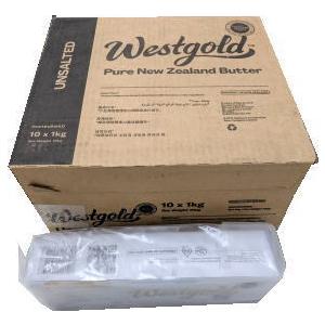 送料無料　バター　無塩バター　ニュージーランド産　無塩バター１ケース（1kgx10)　x2セット【冷凍】　送料込み