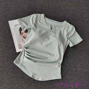 フィットネス ヨガTシャツ レディース トップ...の詳細画像1