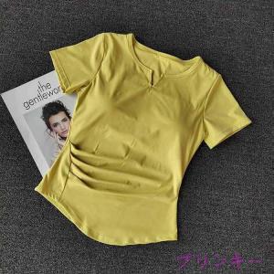 フィットネス ヨガTシャツ レディース トップ...の詳細画像4