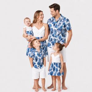 親子ペアルック ワンピース ベビー ロンパース ノースリーブ リンクコーデで家族旅行に 母の日/父の日ギフトにも 新作セット