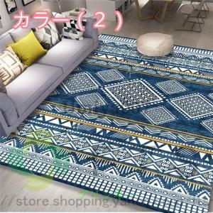 ラグ絨毯 じゅうたん 北欧 モダン 幾何学 ロ...の詳細画像2