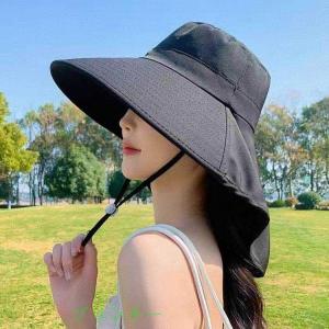 レディース 夏 つば広 UVカット 帽子 かぶ...の詳細画像3