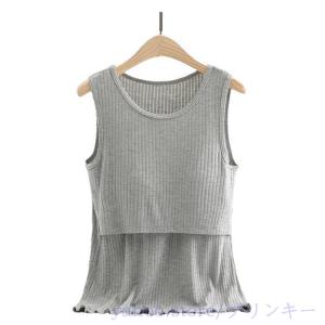 大きいサイズ 授乳服 授乳キャミソール ノース...の詳細画像4