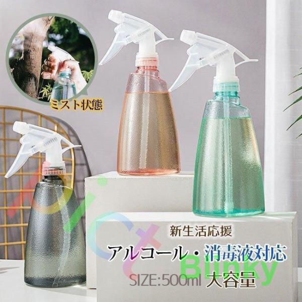 スプレーボトル アルコール消毒液対応 容器 霧吹き 噴霧器材 液体 ボトル 多機能 掃除用