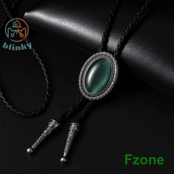 ネクタイ ループタイ グリーン ペンダント ジュエリー アクセサリー ネックレス デート 首輪 紐 ...