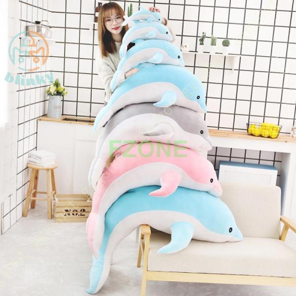 ぬいぐるみ 特大 イルカぬいぐるみ ぬいぐるみ 横向き寝 イルカ お正月 イルカのぬいぐるみ 添い寝...