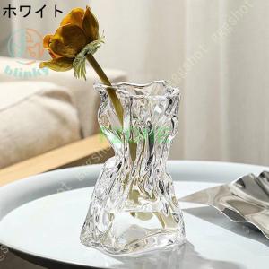 花瓶 花びん フラワーベース 透明 ガラス ク...の詳細画像5