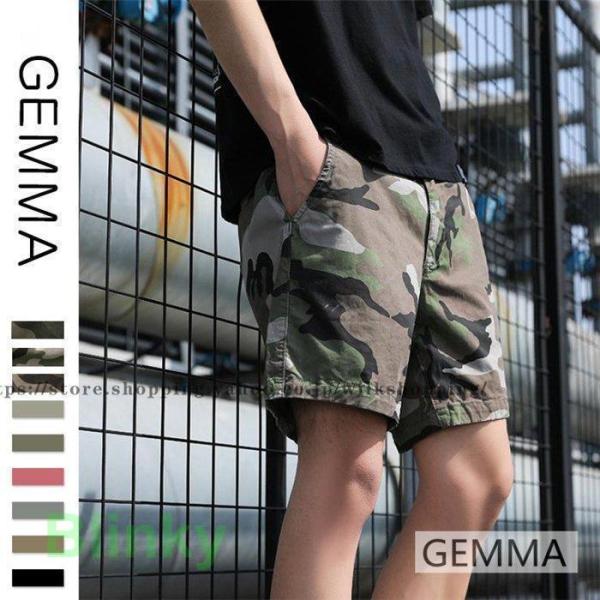 迷彩パンツ メンズ ハーフパンツ 短パン 半ズボン ショートパンツ 夏物 薄手 通気 涼しい ストレ...