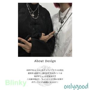 チャイナ風 ブラウス チャイナブラウス シャツ...の詳細画像1
