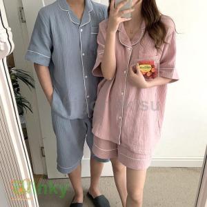 パジャマ 夏 可愛い ルームウェア 半袖 ペア...の詳細画像4