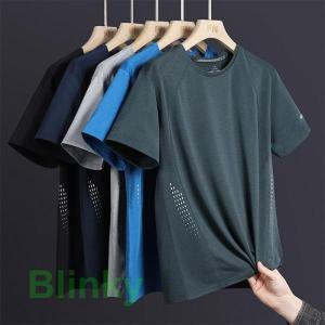 接触冷感 tシャツ メンズ 夏 涼しい 冷たい ビッグシルエット 半袖tシャツ クルーネック ドライ 吸汗速乾 スポーツウェア 運動着 ファッション