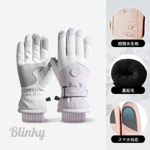 スキーグローブ 手袋 レディース メンズ スノーグローブ 防寒 5本指 超撥水 スノーボード 雪遊び...