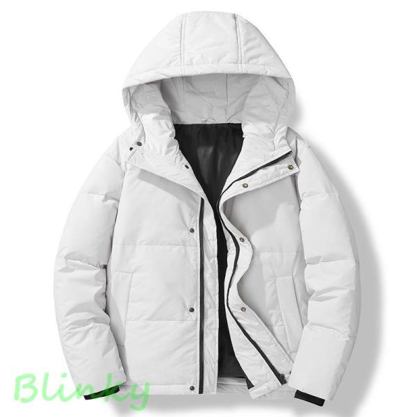 ダウンジャケット メンズ 軽量 白 防寒着 メンズ ダウン アウター メンズ コート メンズ アウタ...