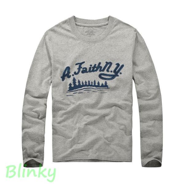 長袖Tシャツ メンズ ロンt プリントt アップリケ刺繍 文字 クルーネック アメカジ ソフト 通気...