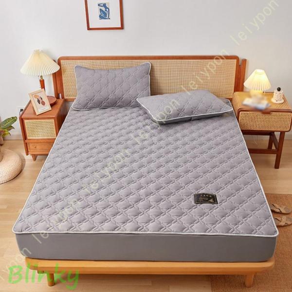 敷きパッド シングル 汗とり 春夏 サラサラして快適 ベッド 敷きパッド ゴムバンド付き パッド一体...