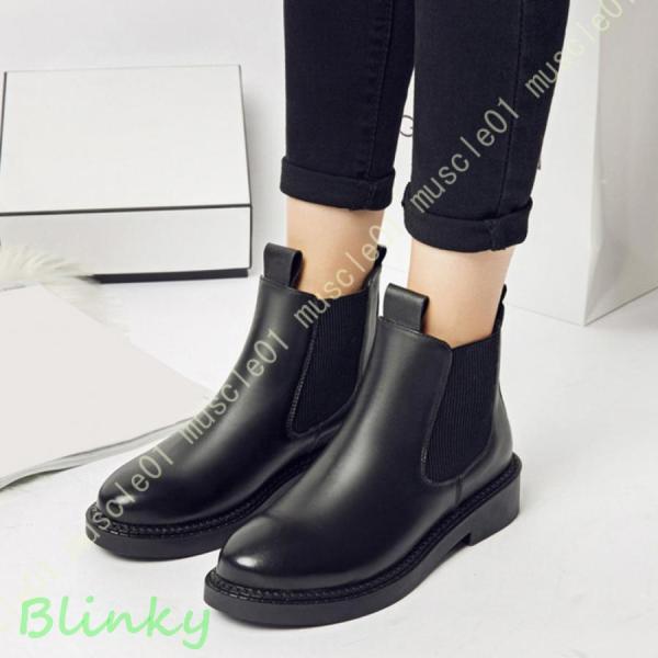 サイドゴアブーツ レディース チェルシーブーツ ショートブーツ 大きいサイズ 防水 歩きやすい 滑り...