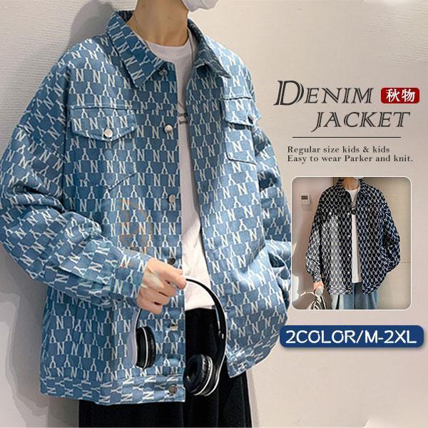 デニム メンズ Gジャン ジージャン ジャンパー ウォッシュ アウター ゆったり カジュアル ストリ...