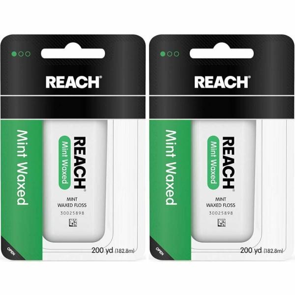 Reach（リーチ） デンタルフロス　ワックス・ミントフレーバー　2個セット　送料無料