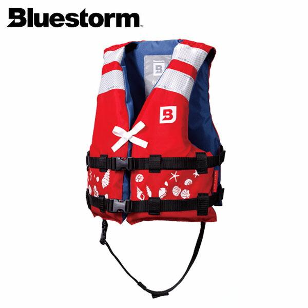 BLUESTORM ブルーストーム 固型式ライフジャケット 幼児用 ヒューペ Red 国土交通省型式...