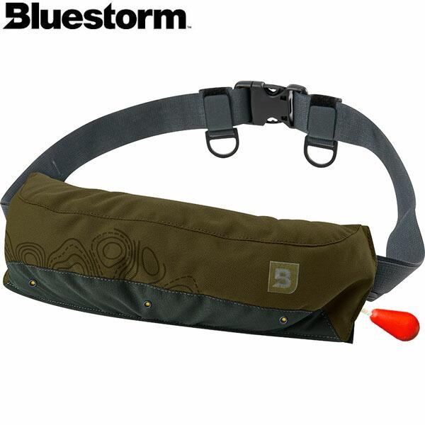 ブルーストーム BLUESTORM 膨脹式ライフジャケット Reモーゲットウエスト ハンターグリーン...