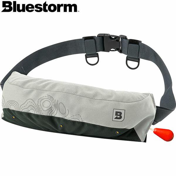 ブルーストーム BLUESTORM 膨脹式ライフジャケット Reモーゲットウエスト ミストグレー B...