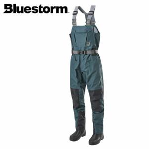 BLUESTORM ブルーストーム フィッシングウェーダー エルヴェガスト フェルトスパイクブーツウェーダー オフショアブルー BSJ-SWD3R 高階救命器具 BLUBSJSWD3ROBL｜ブリス