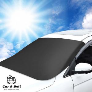 車 サンシェード 日除け 夏 汎用 フロントガラス 汚れ防止 フロントカバー  ガラスカバー 車外 劣化防止 遮熱 遮光 紫外線 UVカット カーアンドベル KAN001197