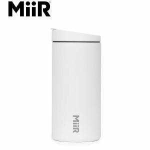 ミアー MiiR タンブラー 蓋 マグボトル 水筒 保温 保冷 ダブルウォール Travel Tumbler Flip Traveler White 12oz/354ml TT1SV12001 MII0840150800163｜blissshop