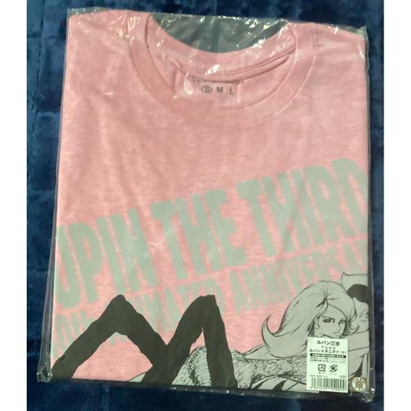 ルパン三世　Tシャツ　ルパン&amp;不二子　ピンク　Sサイズ　ルパン三世展　40周年