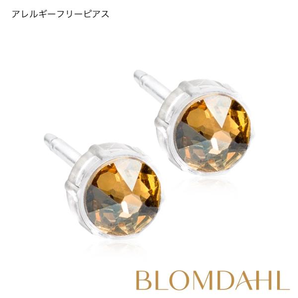 ピアス アレルギー対応 プラスチック 6mm ゴールデンシャドー 15-0109-28