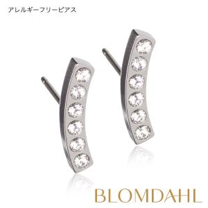 ピアス アレルギー対応 純チタン 14mm ブリリアンススイープ クリスタル 15-12140-01｜blomdahljapan