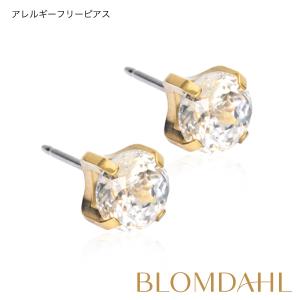 ピアス アレルギー対応 純チタン ゴールド 7mm ティファニー ワームシマー 15-1315-32｜blomdahljapan