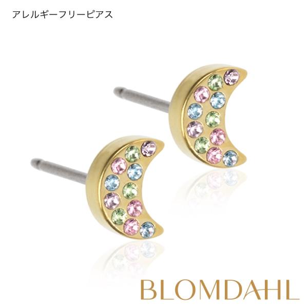 ピアス アレルギー対応 純チタン ゴールド 6mm ブリリアンスムーン ライトファンタジー 15-1...