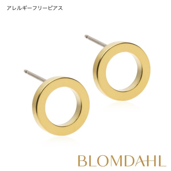 ピアス アレルギー対応 純チタン ゴールド 10mm パックハロー 15-13178-00