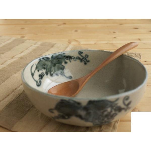 美濃焼和食器 手描ぶどう　楕円深鉢