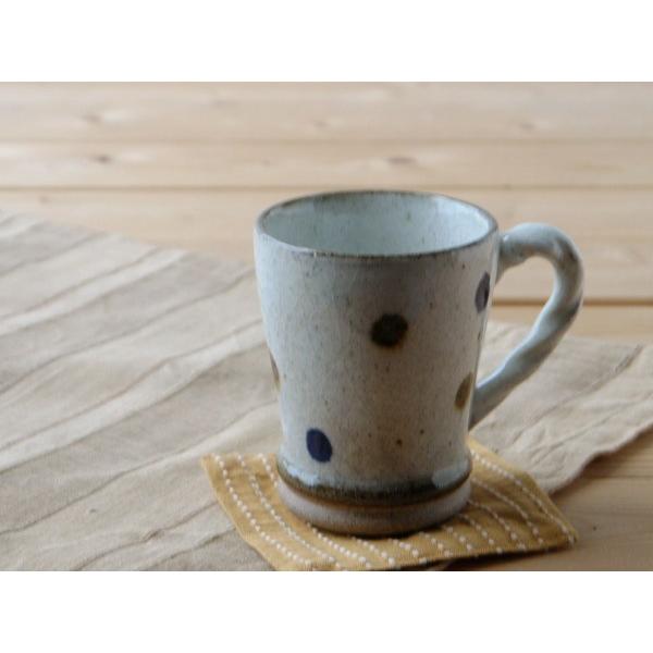 美濃焼和食器 水玉高台マグカップ