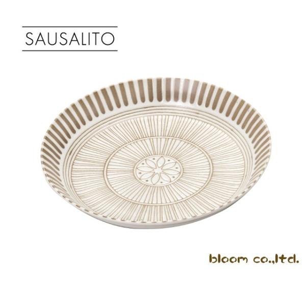 サウサリート　大皿（白）25cm