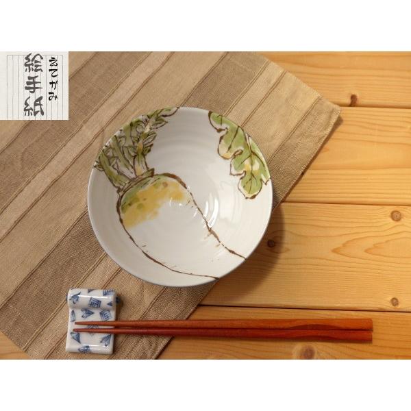 美濃焼和食器 やさい柄の絵手紙小鉢　だいこん