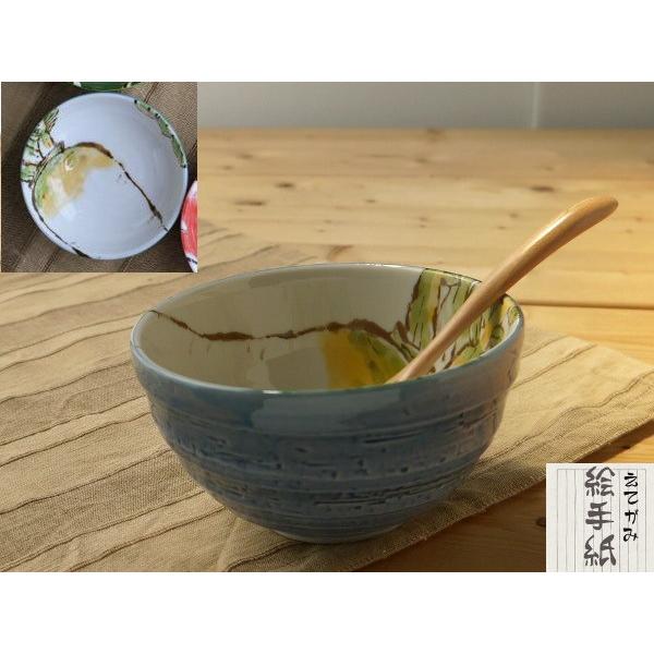 美濃焼和食器 やさい柄の絵手紙小どんぶり　だいこん