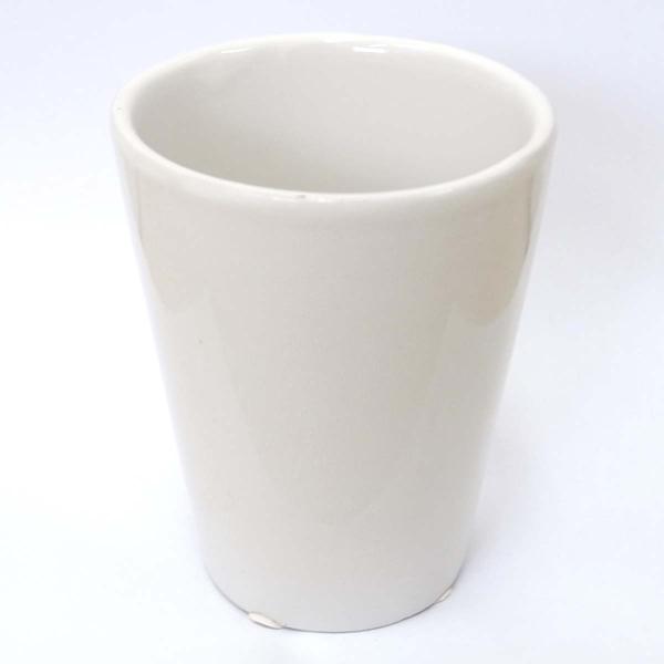 【ハイドロカルチャー】ミニ観葉植物用　陶器鉢（ホワイト）