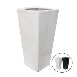 陶器鉢9個セット ブルーミングスケープ｜選べるスクエア陶器鉢 9号 Zタイプ+陶器製 鉢皿