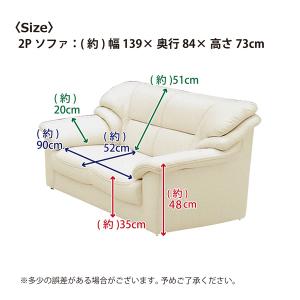 ソファ ソファー 幅139cm 2人掛け 二人...の詳細画像2