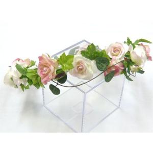 ブーケ ブートニア 花冠の3点セット ブライダル アートフラワー