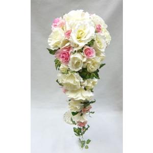 アートフラワー〔造花〕ブーケ/ピンクバラスペシャ...の商品画像