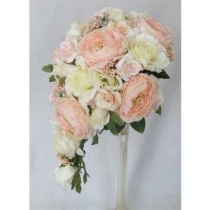 アートフラワー 造花 ブーケ ラナンキュラスセミキャスケードブーケ 生花 造花ブーケ Abc373 ブルーマート 保証1年