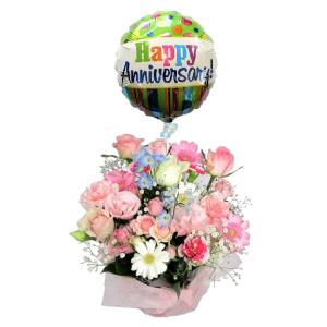 バルーンフラワー 豪華なお花の記念日【アニバーサ...の商品画像