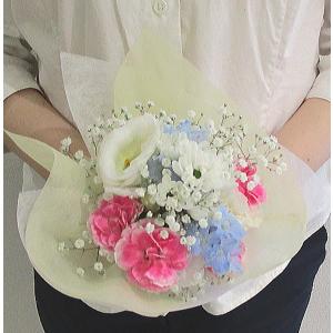 花束そのまま飾れるブーケ 白・ピンク・ブルー ...の詳細画像1