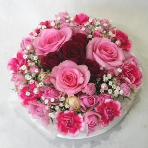 フラワーケーキ・ピンクスペシャル【生花・フラワー...の商品画像